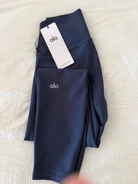 ALO Yoga Navy 7/8 High Waist Airlift Leggings